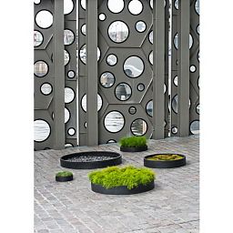 Fibrestone Max Low Round Planter by Idealist Premium